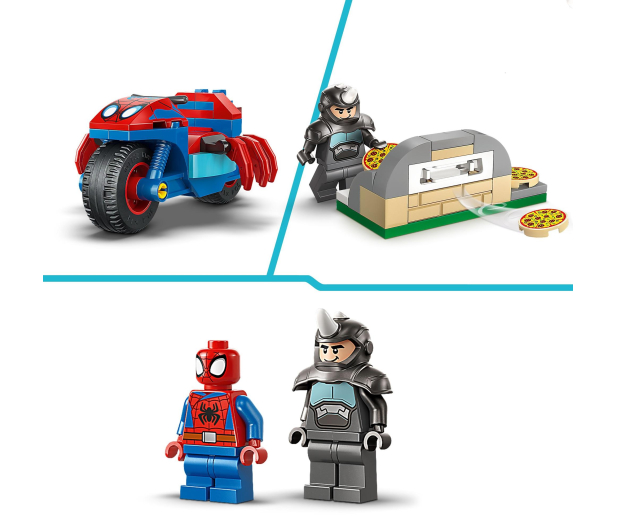 LEGO Marvel 11206 Spidey na motocyklu kontra Rhino - 1473401 - zdjęcie 9